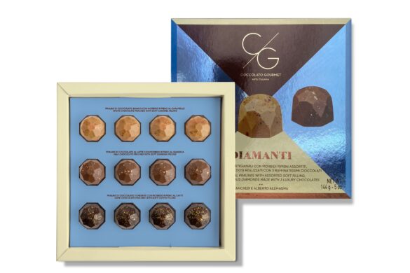 DIAMANTI DI CIOCCOLATO GOURMET Scatola aperta_Alta diamanti di cioccolato gourmet scatola aperta alta