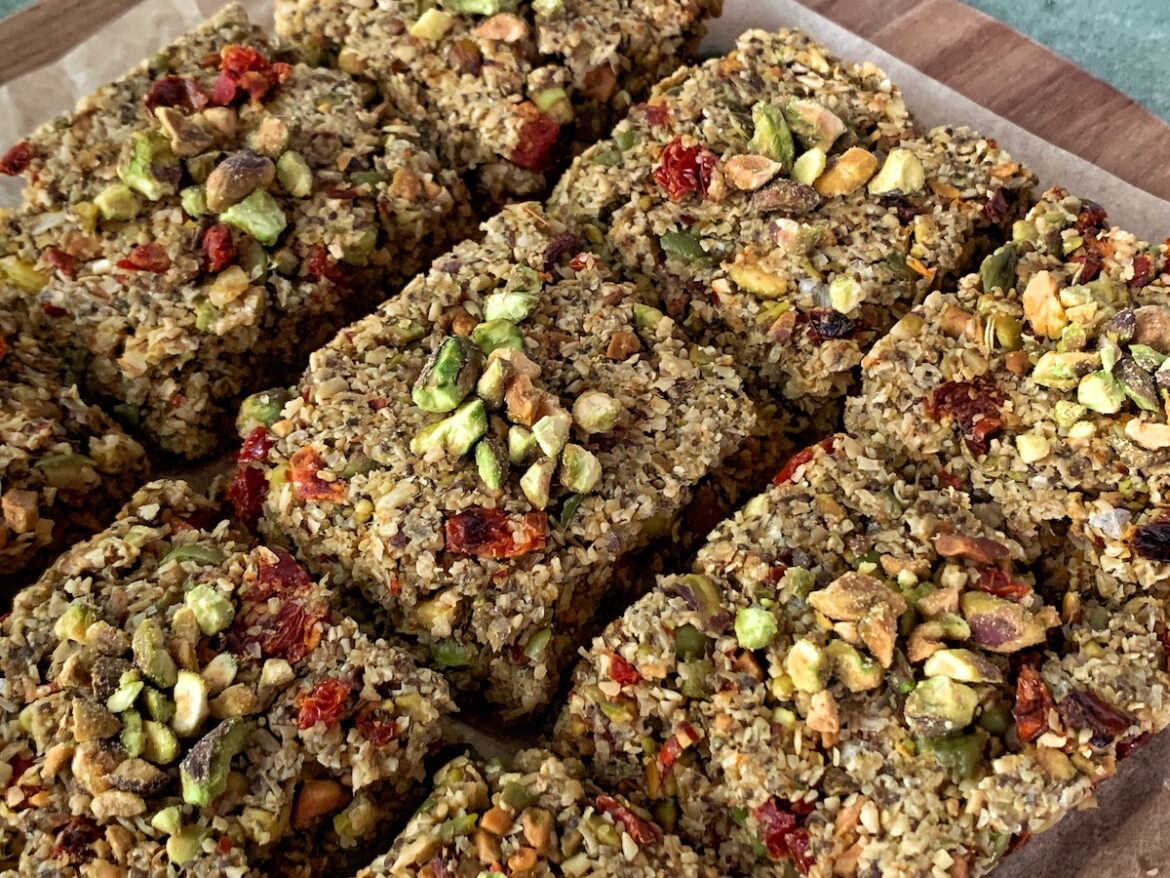 barrette proteiche ai pistacchi americani