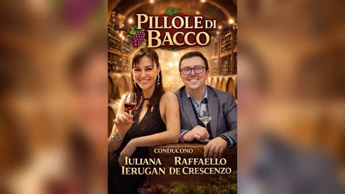 Iuliana Ierugan e Raffaello De Crescenzo conduttori di Pillole di Bacco su Rete NeTVision