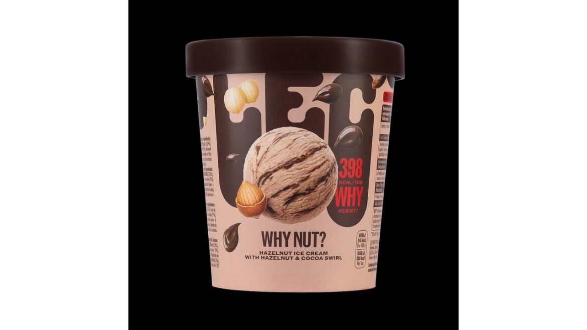 Barattolo LEC Why Nut?, gelato alla nocciola e cacao 398 Kcal